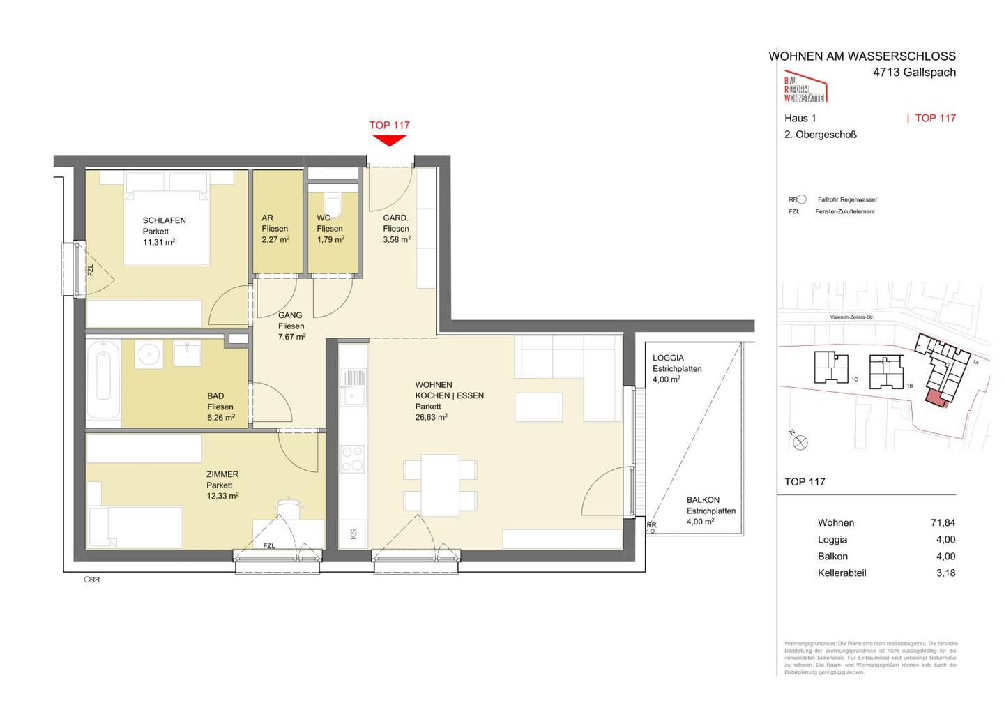Apartment near the city center close to Wasserschloss with balcony