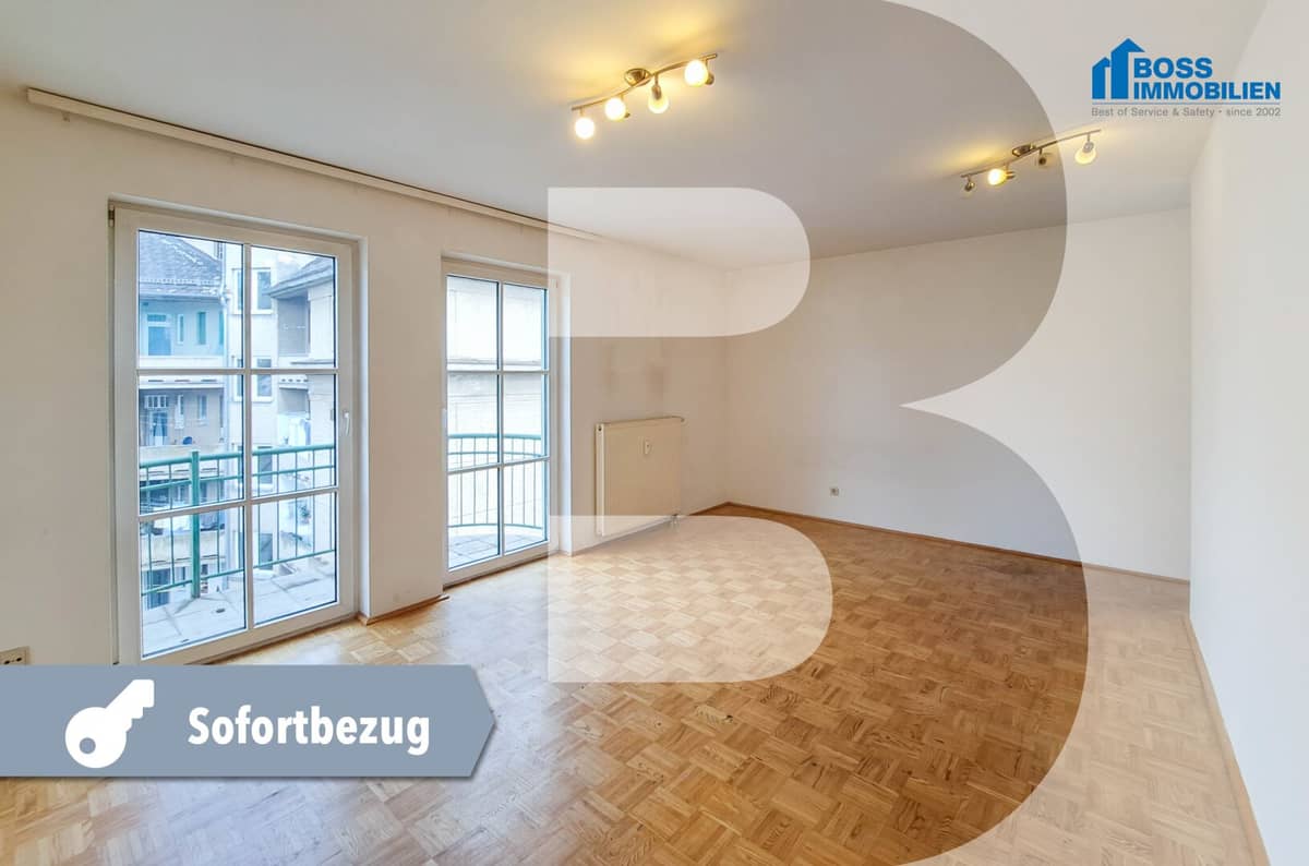 Wels: 1-Zimmer-Wohnung mit Balkon und Aufzug in ruhiger Neustadtlage