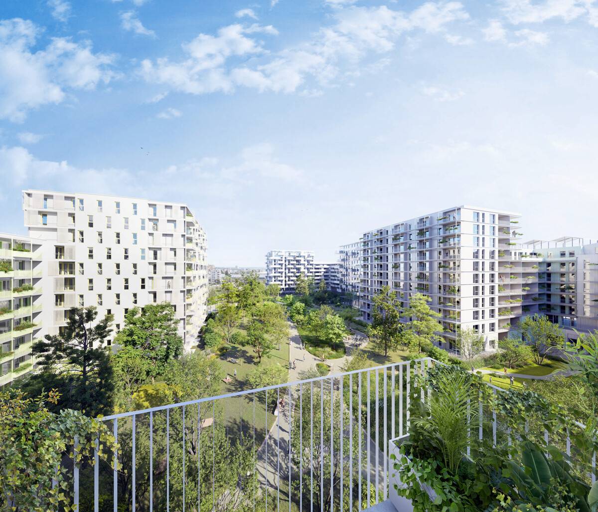 Moderne Bürofläche nahe Hauptbahnhof in Wien-Favoriten, Grünblick
