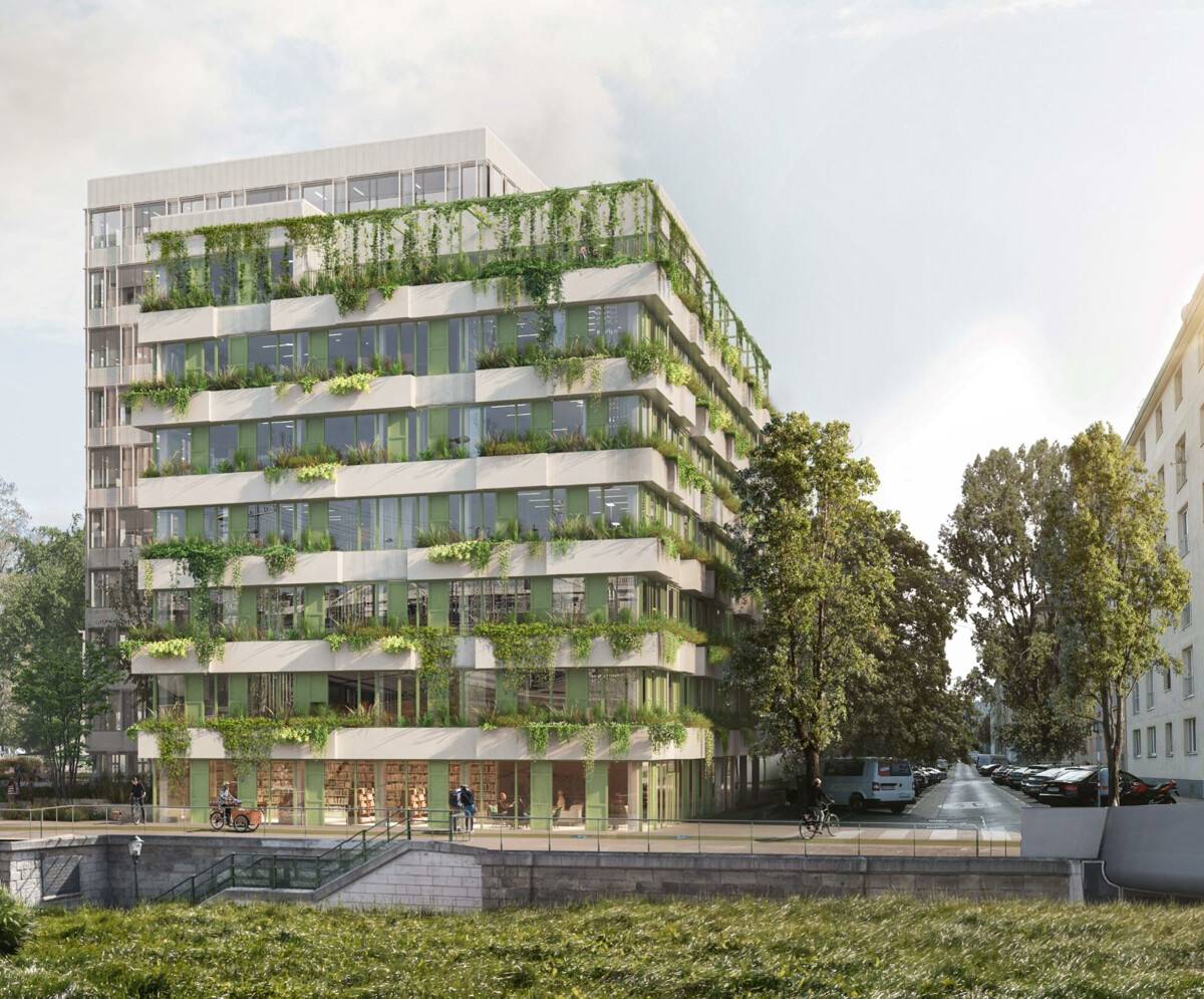 Moderne Bürofläche nahe Hauptbahnhof in Wien-Favoriten, Grünblick
