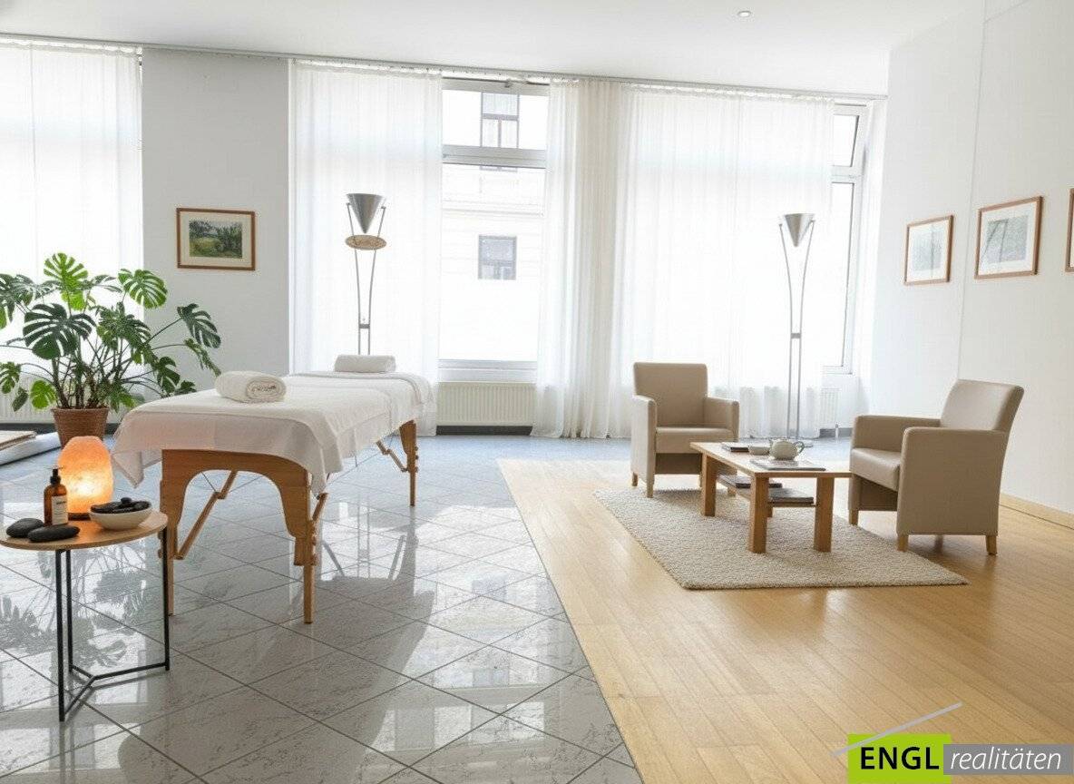 Perfekte Geschäftsadresse! Ordination, Praxis, Geschäftslokal, Büro, Therapie- und Fitness Studio, 55 m2 Wohnbüro und 2 TG Plätze