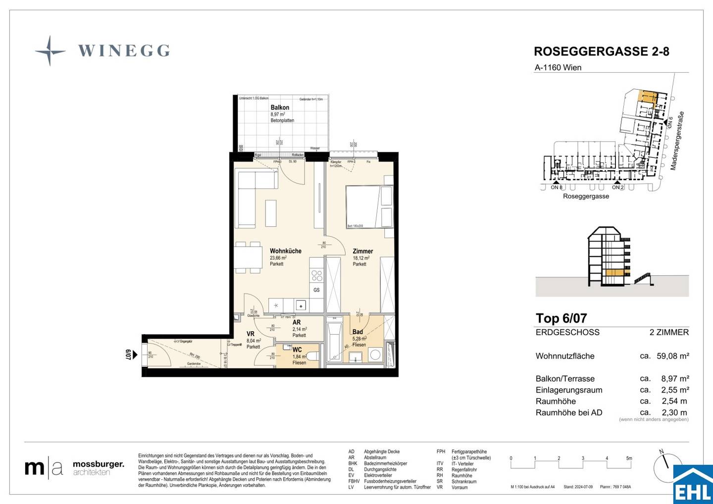 Neubauwohnung Erstbezug Balkon Wilhelminenberg