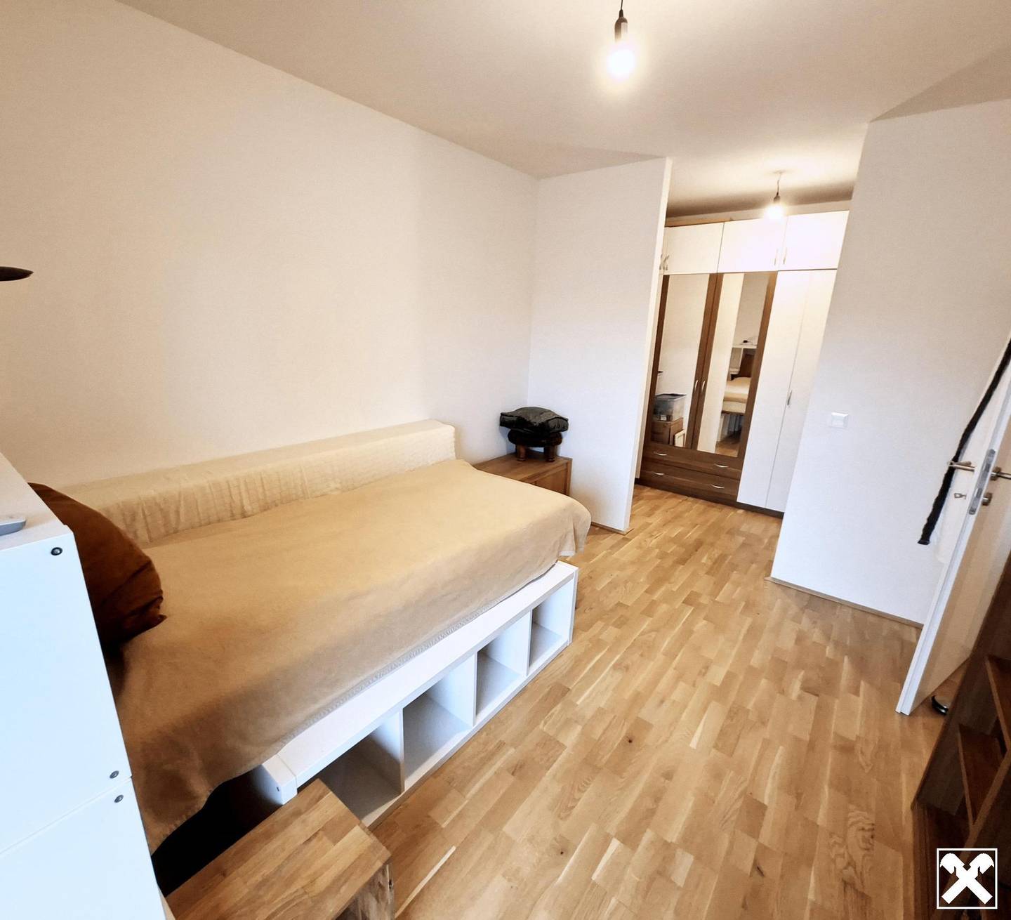 Rented apartment with balcony and underground garage parking