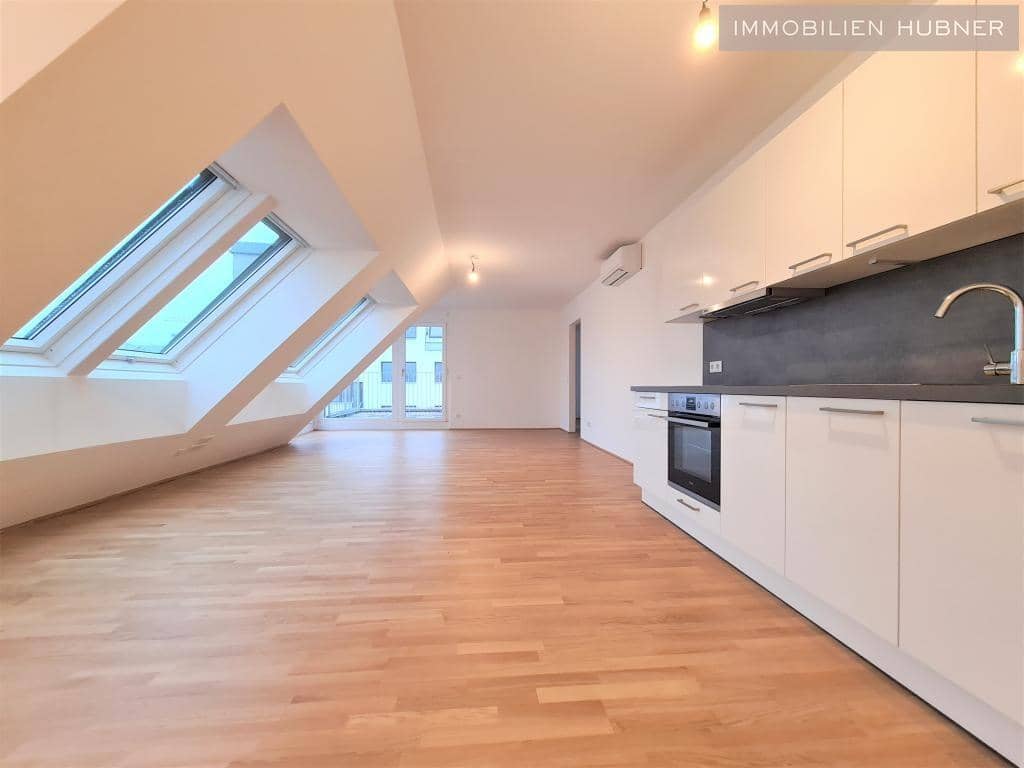 Klimatisierte DG-Wohnung mit 95 m², 3 Zimmer, Terrasse in Floridsdorf