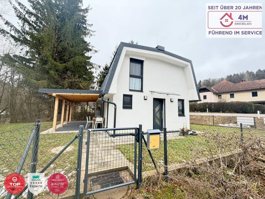 Ferienhaus auf Eigengrund in Bachlage - Wilhelmsburg, Terrasse