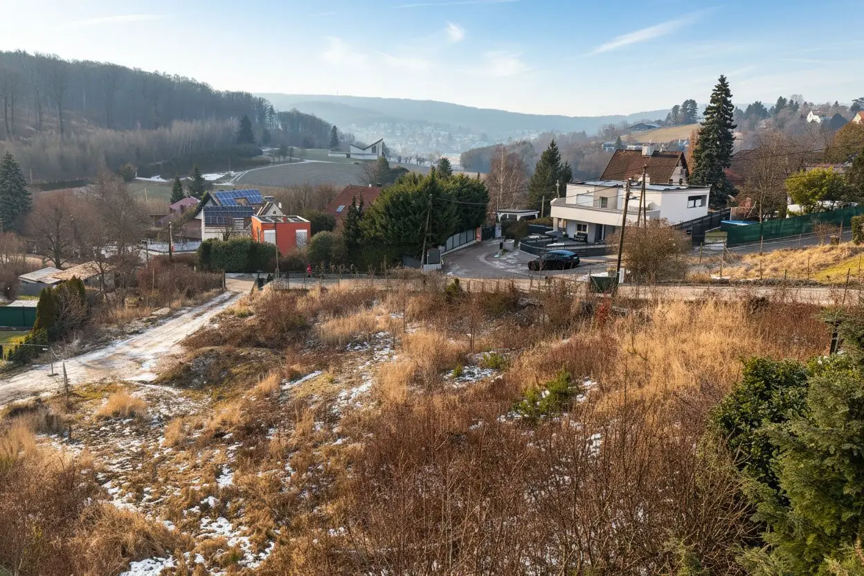 Building plot with dream view in Gablitz including approved duplex planning proposal