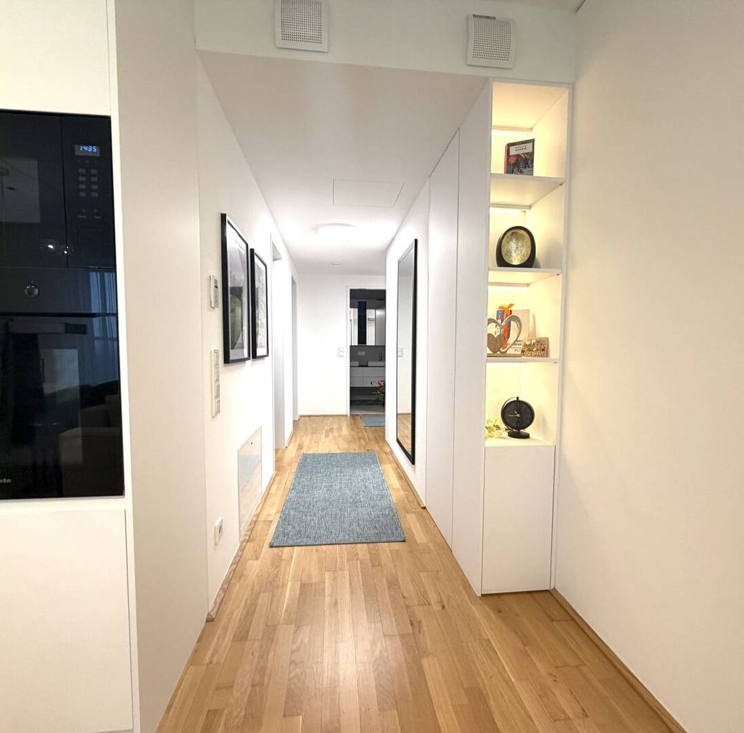 Wohnung Marina Tower 16 Etage Loggia Donaublick