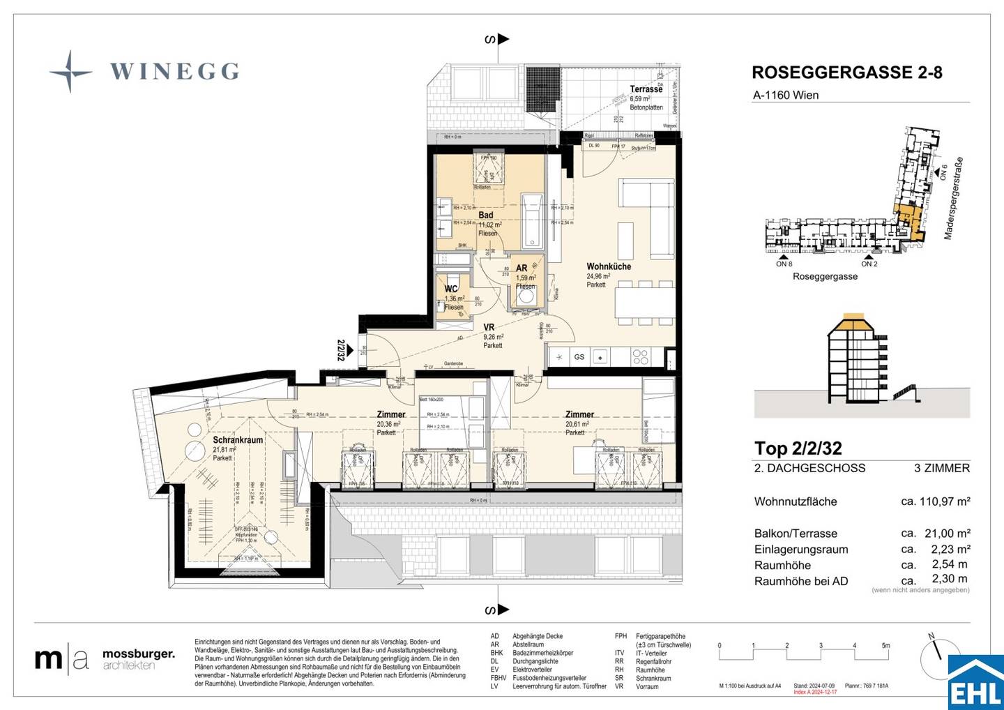 Apartment in Vienna Ottakring with two terraces