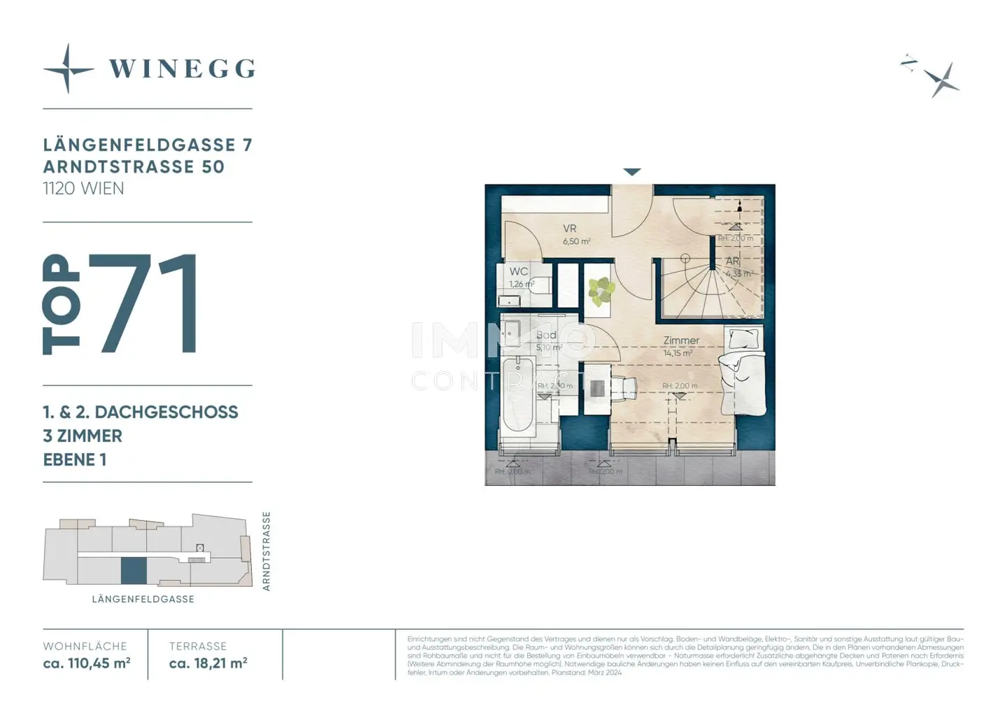 Neubauwohnung mit 18 m² Terrasse nahe U4