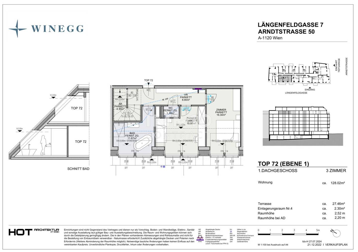 Apartment with loggia near U4 newly built