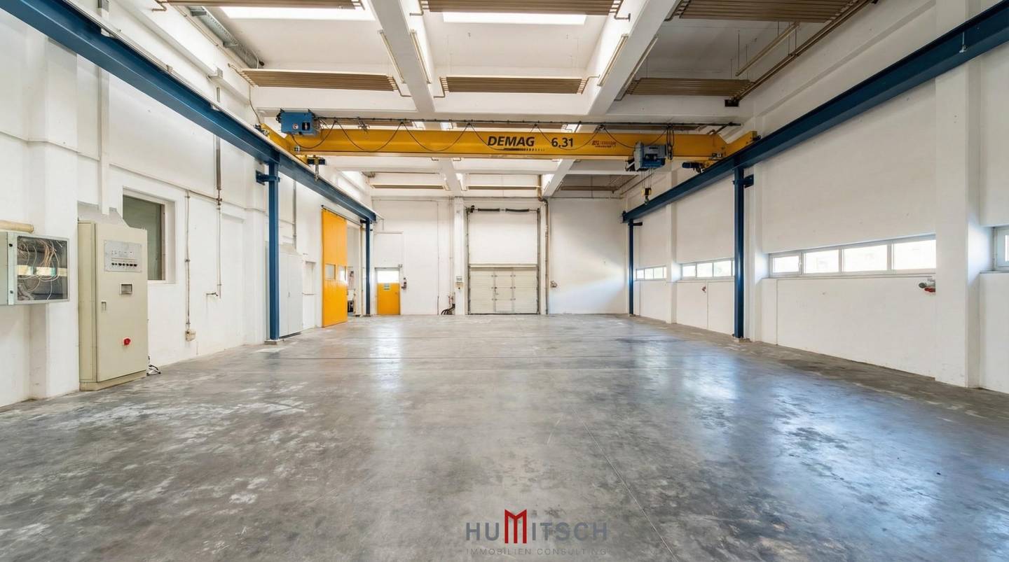 Hallenfläche in Graz-Puntigam, 475 m² Lagerhalle mit Deckenkran 6,3 t