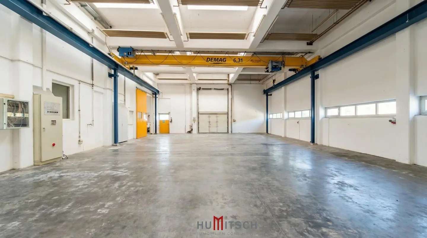Hallenfläche in Graz-Puntigam, 475 m² Lagerhalle mit Deckenkran 6,3 t