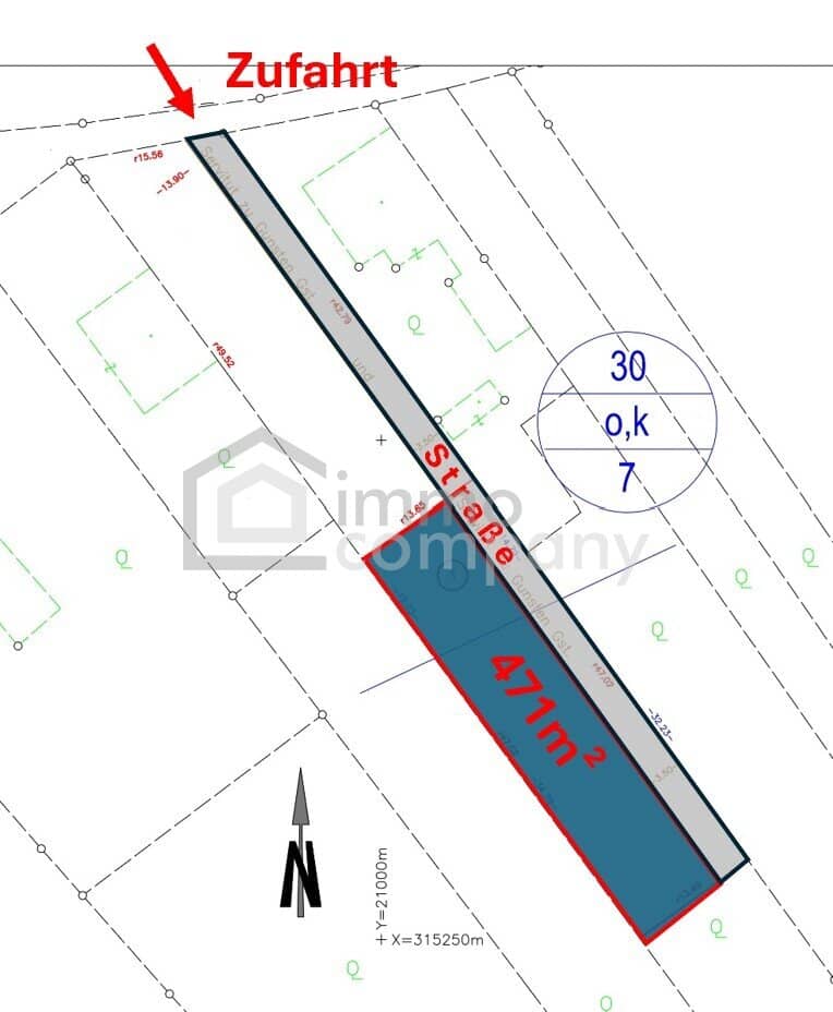 Grundstück Nr. 2 von 4 in Mannersdorf/Leithagebirge zu verkaufen - 471m²
