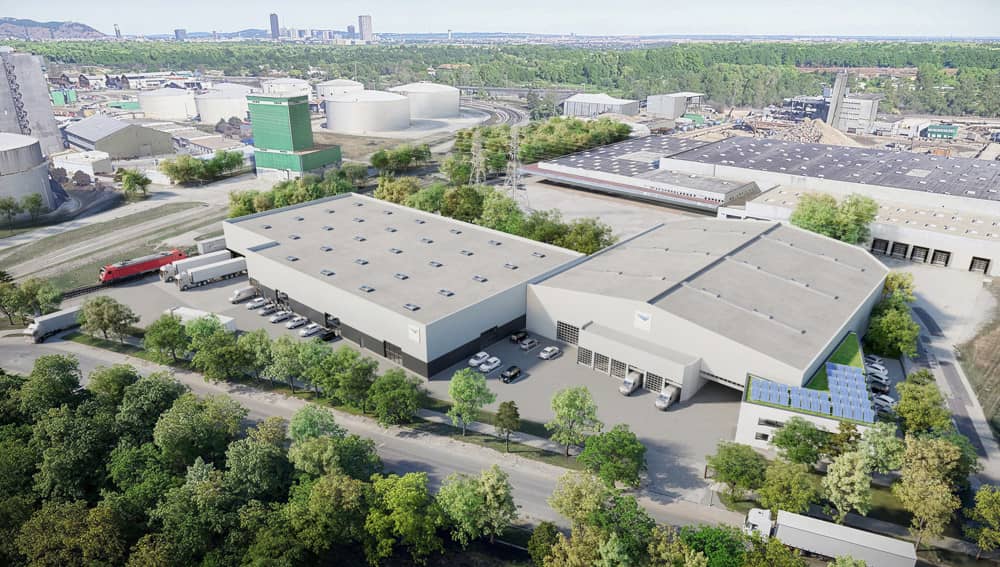 Neubau City-Logistikzentrum mit Gleisanschluss in Simmering, Wien
