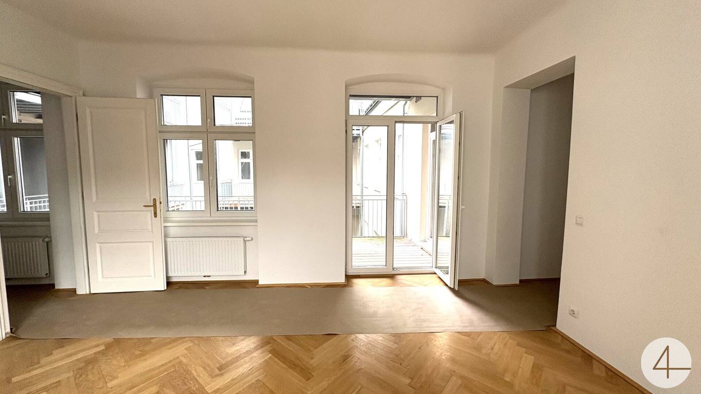 First occupancy apartment with terrace in a quiet location