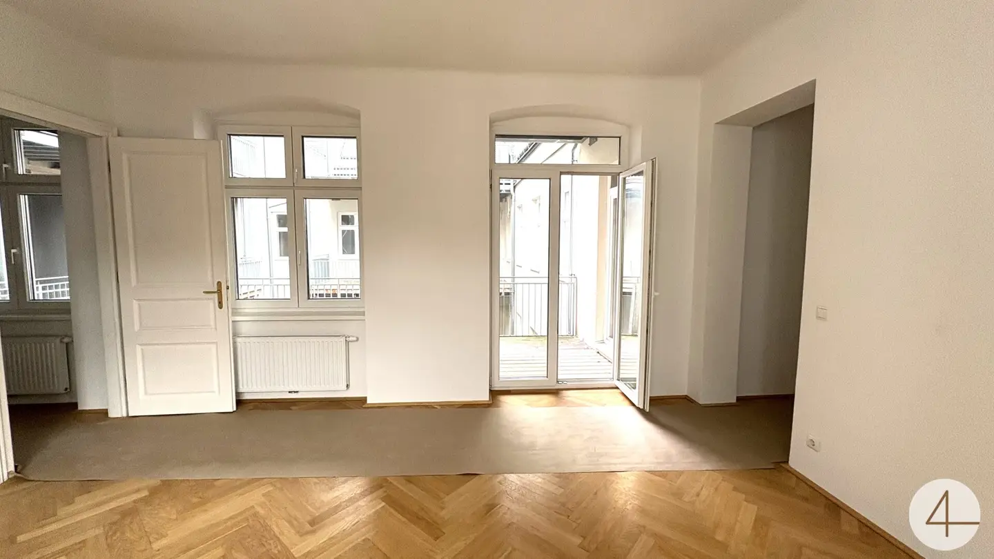 First occupancy apartment with terrace in a quiet location
