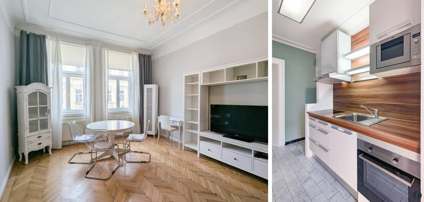 Angenehm kühl. Herrlich ruhig. Klassisch Wiener Altbau in zentraler Lage.