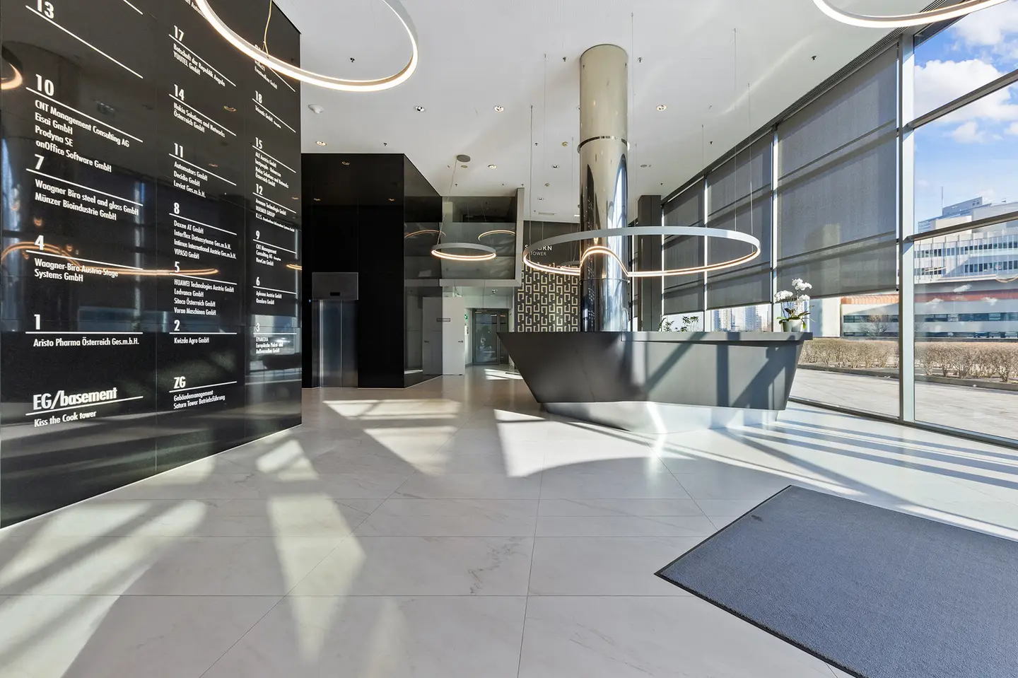 Moderne Büroflächen im Saturn Tower in 1220 Wien ca. 431 m² zur Miete