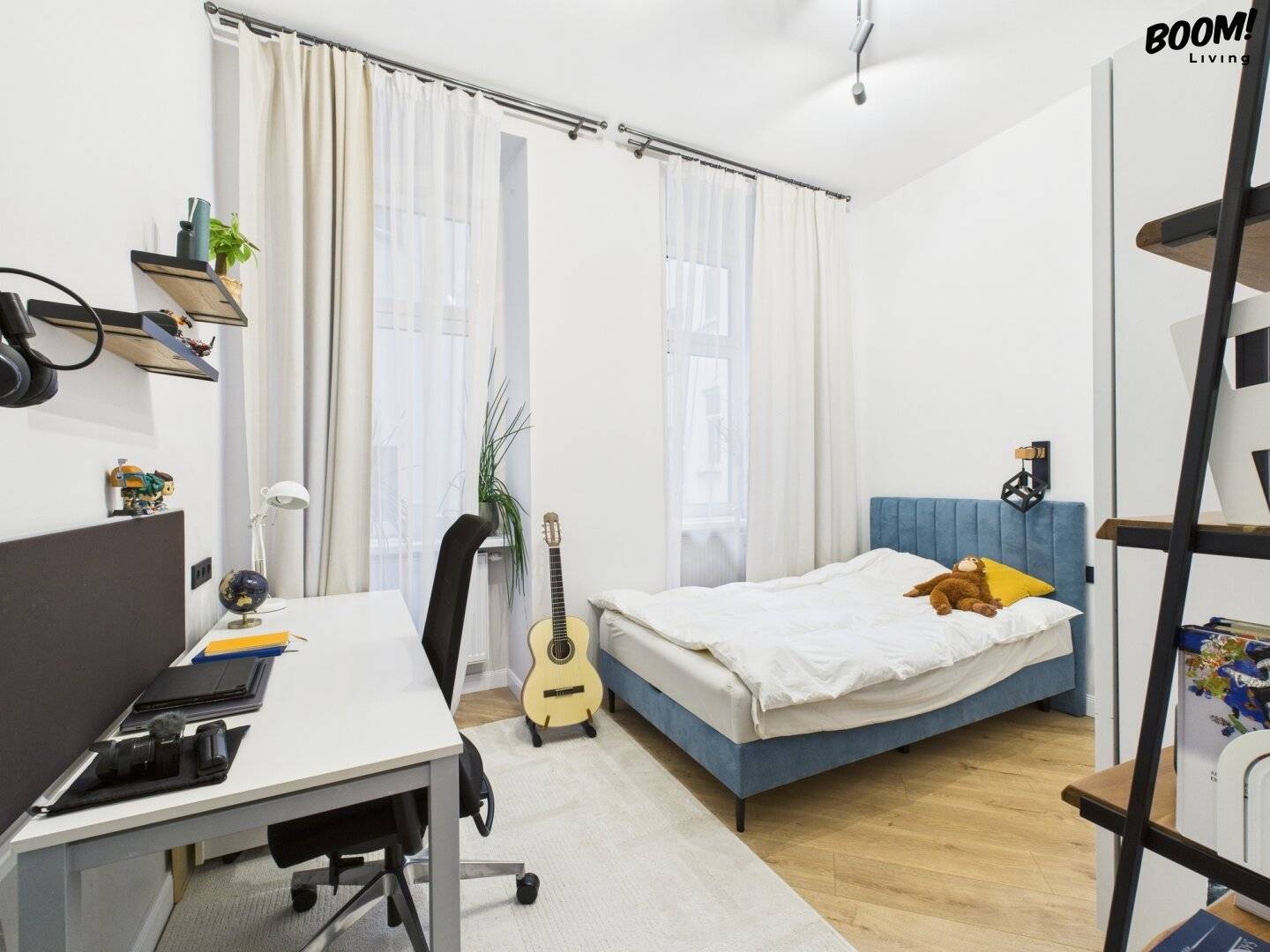 Wohnung Altbau Charme nahe Rochusmarkt helle Räume offene Wohnküche zwei Schlafzimmer