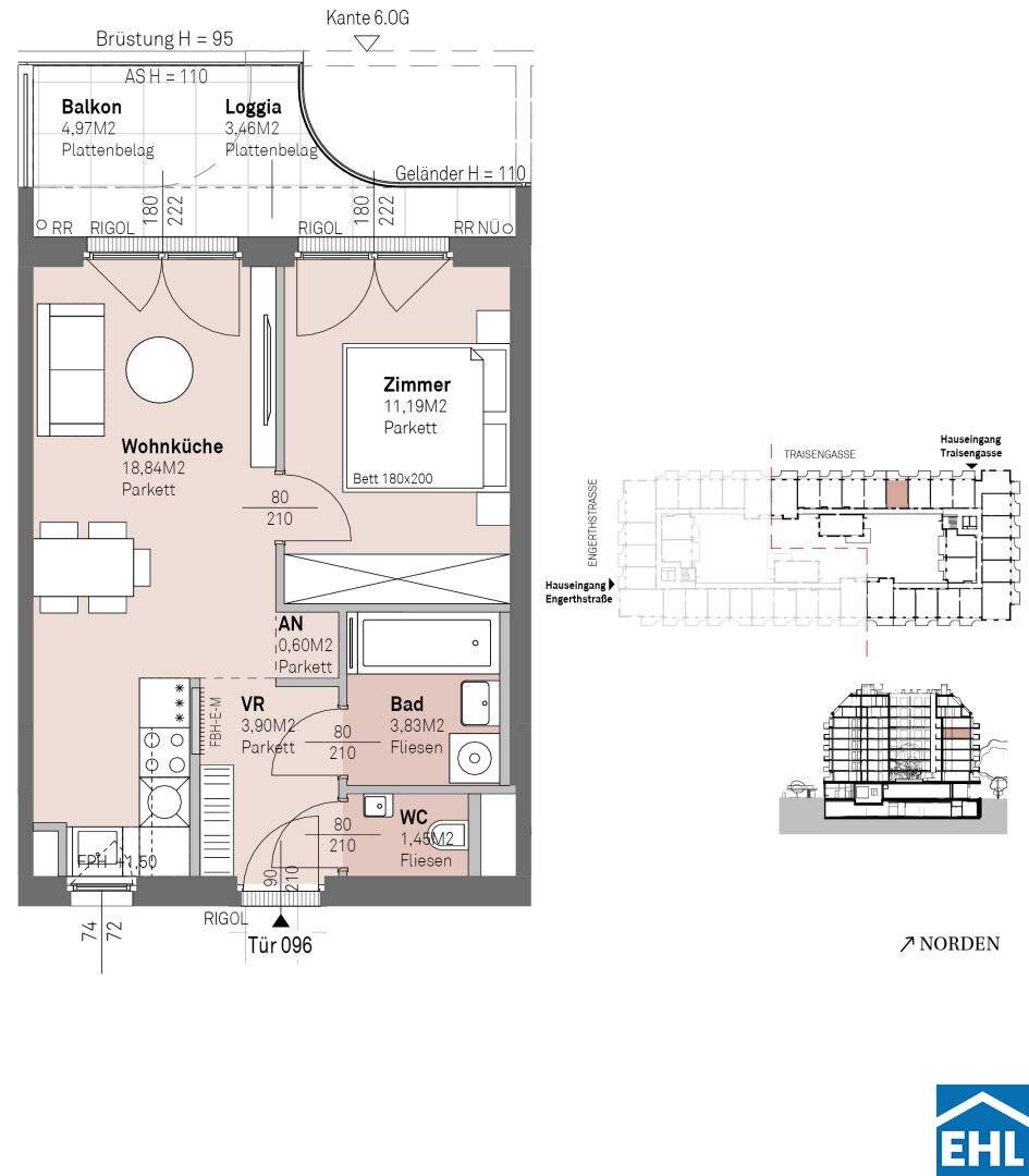 An investment for generations – investment apartments at the idyllic Danube riverside
