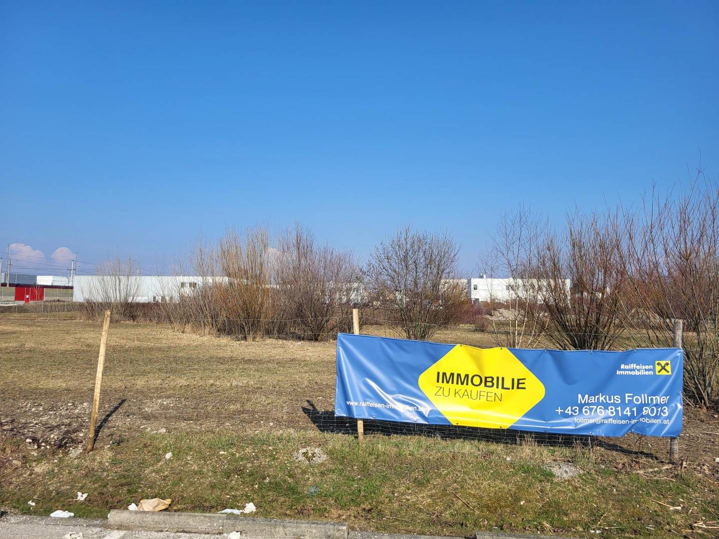 Gewerbegrundstück in Wels-Ost, B1-Nähe, 10.545 m², Fläche bis 6.300 m²