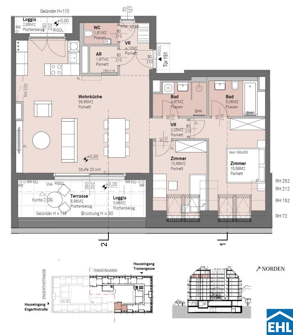 Exclusive living with Danube view, your stylish retreat in the city