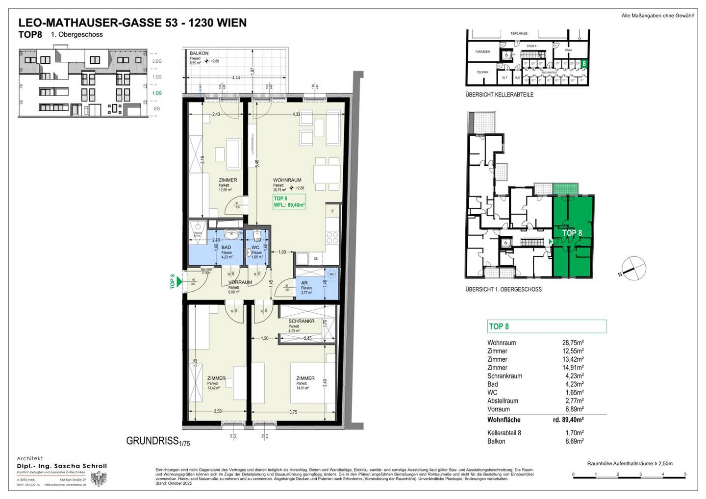 First occupancy flat with balcony and garage