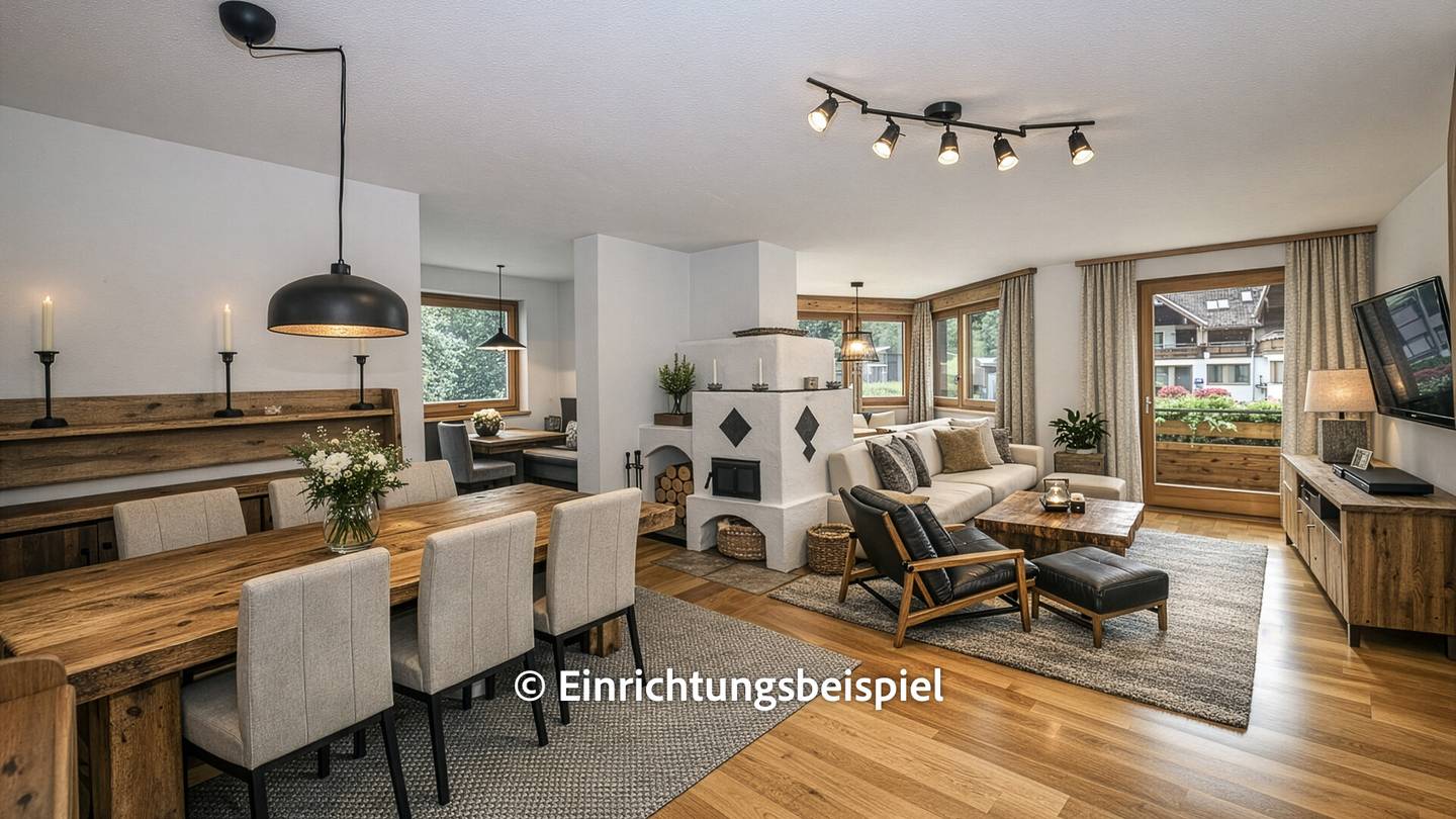 Wohnung ruhige zentrale Lage Blick auf das Kitzbüheler Horn