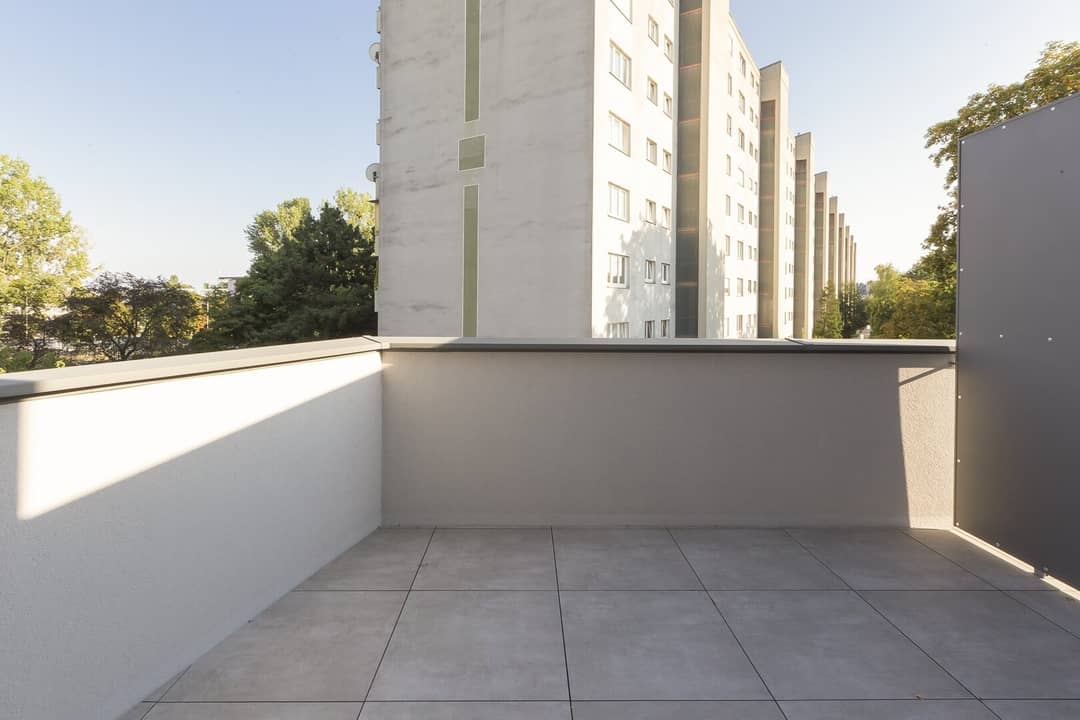 Attic apartment first occupancy balcony lift