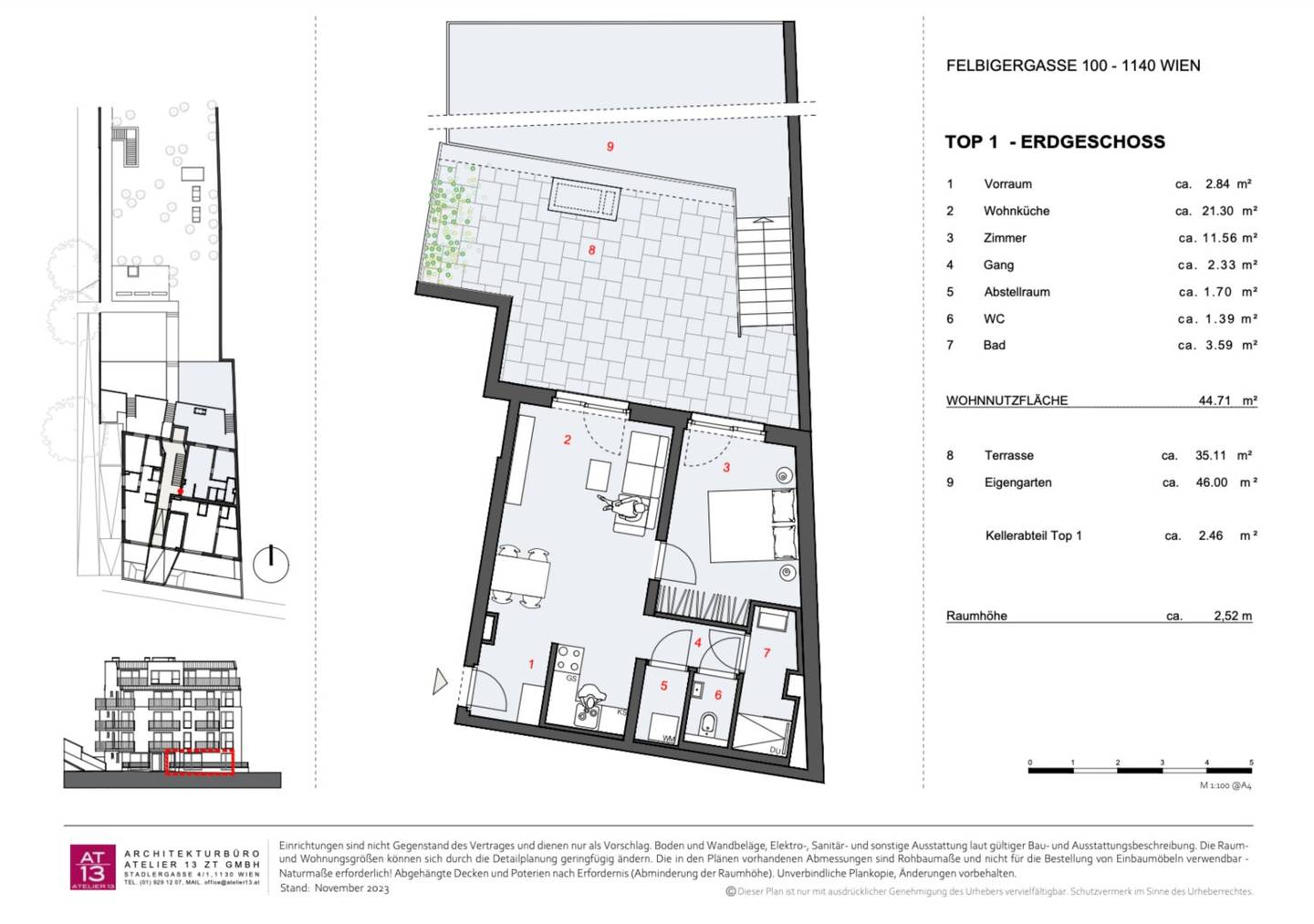 F100 | IDEAL FOR INVESTORS | 2 ROOM GARDEN APARTMENT with large terrace