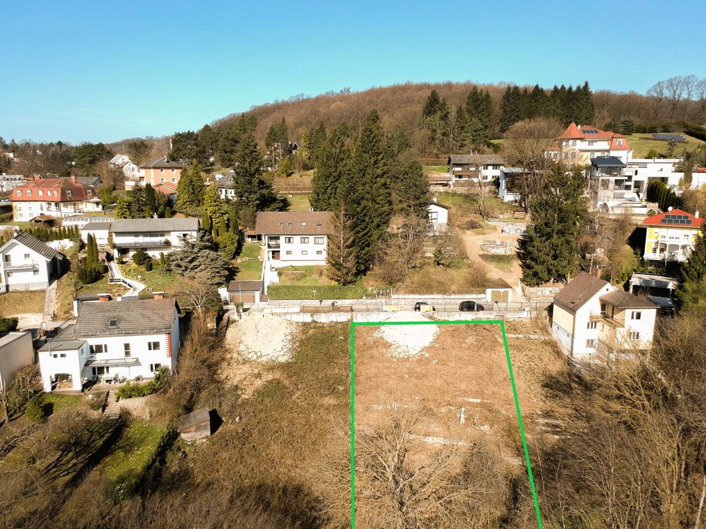 Rarity in top location building plot with distant view in Kaltenleutgeben