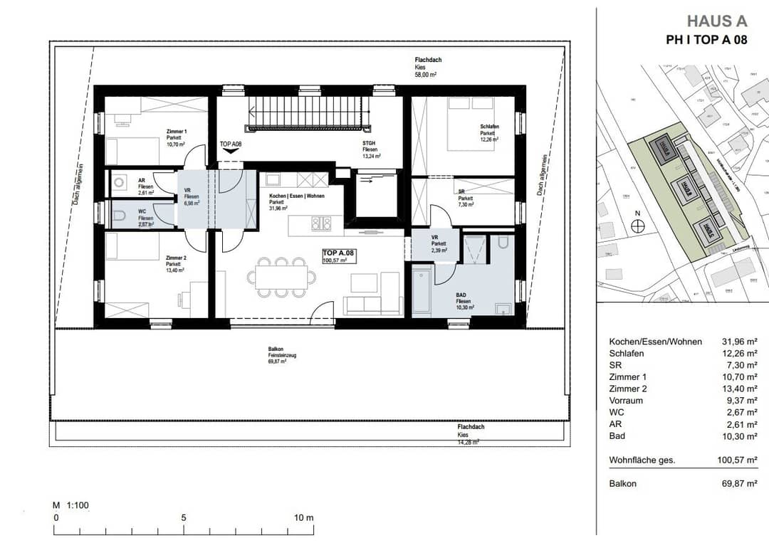 Penthouse am Mühlbach mit Dachterrasse