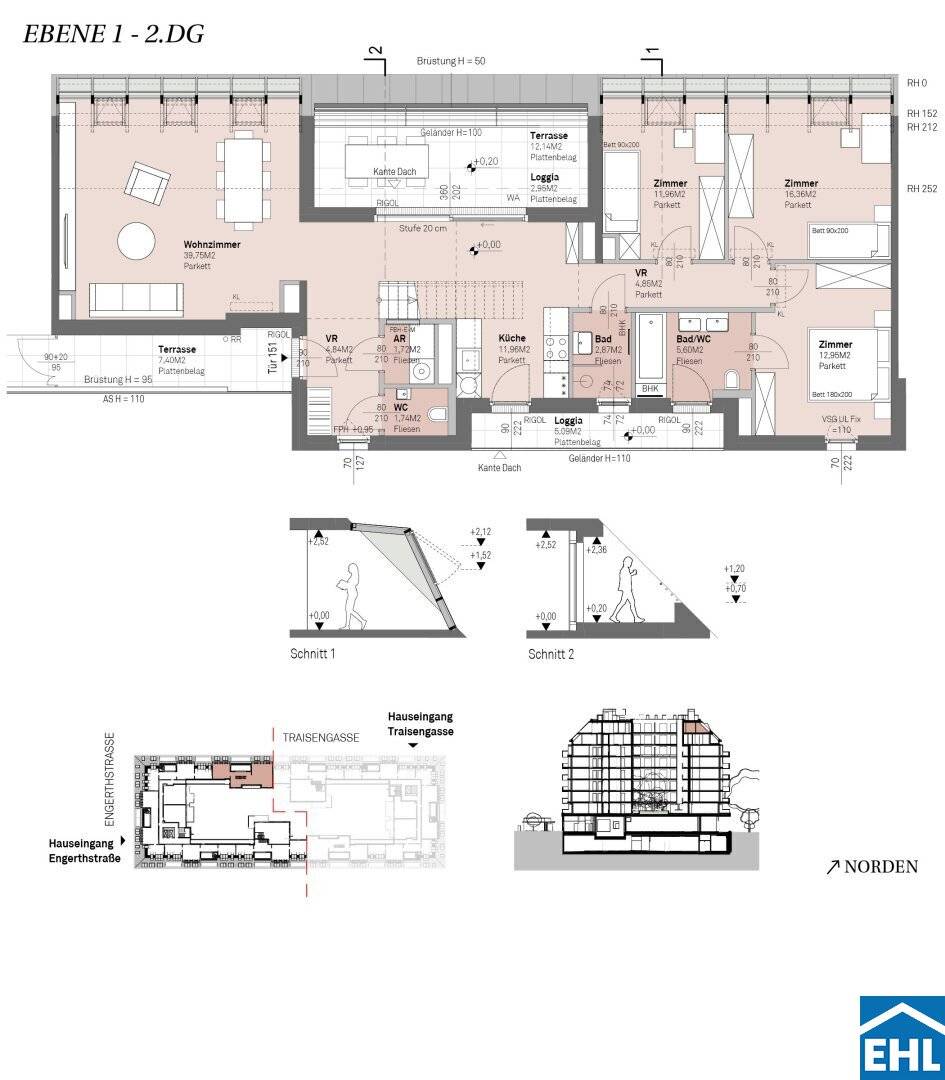 Between the Danube and city life Attractive investment apartments in Traisengasse