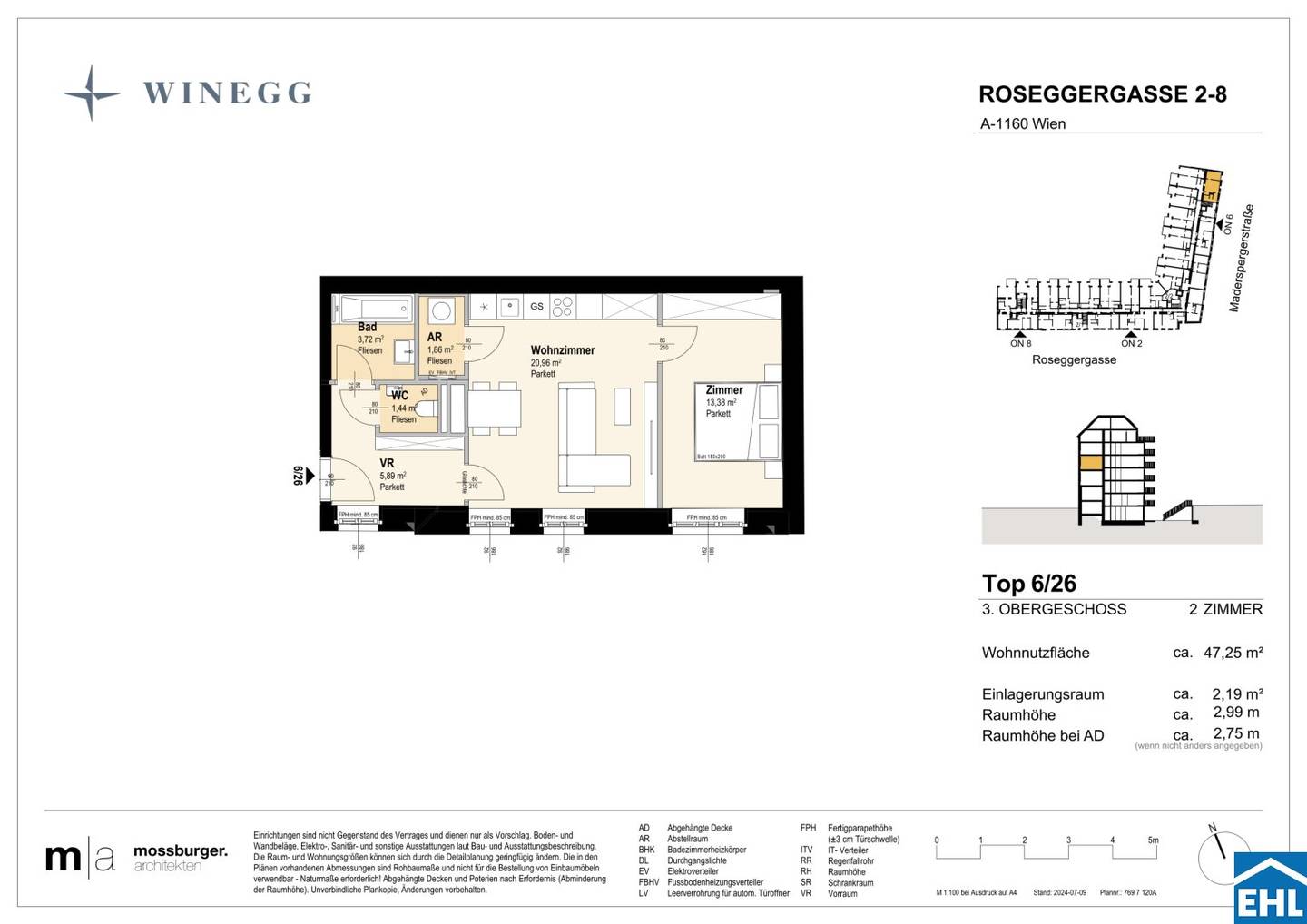 Vorsorgewohnung DGNB Gold commission free inner courtyard