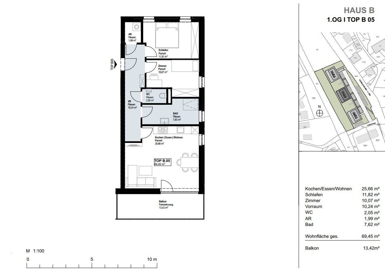 Wohnung Neubau Terrassenwohnung mit Balkon