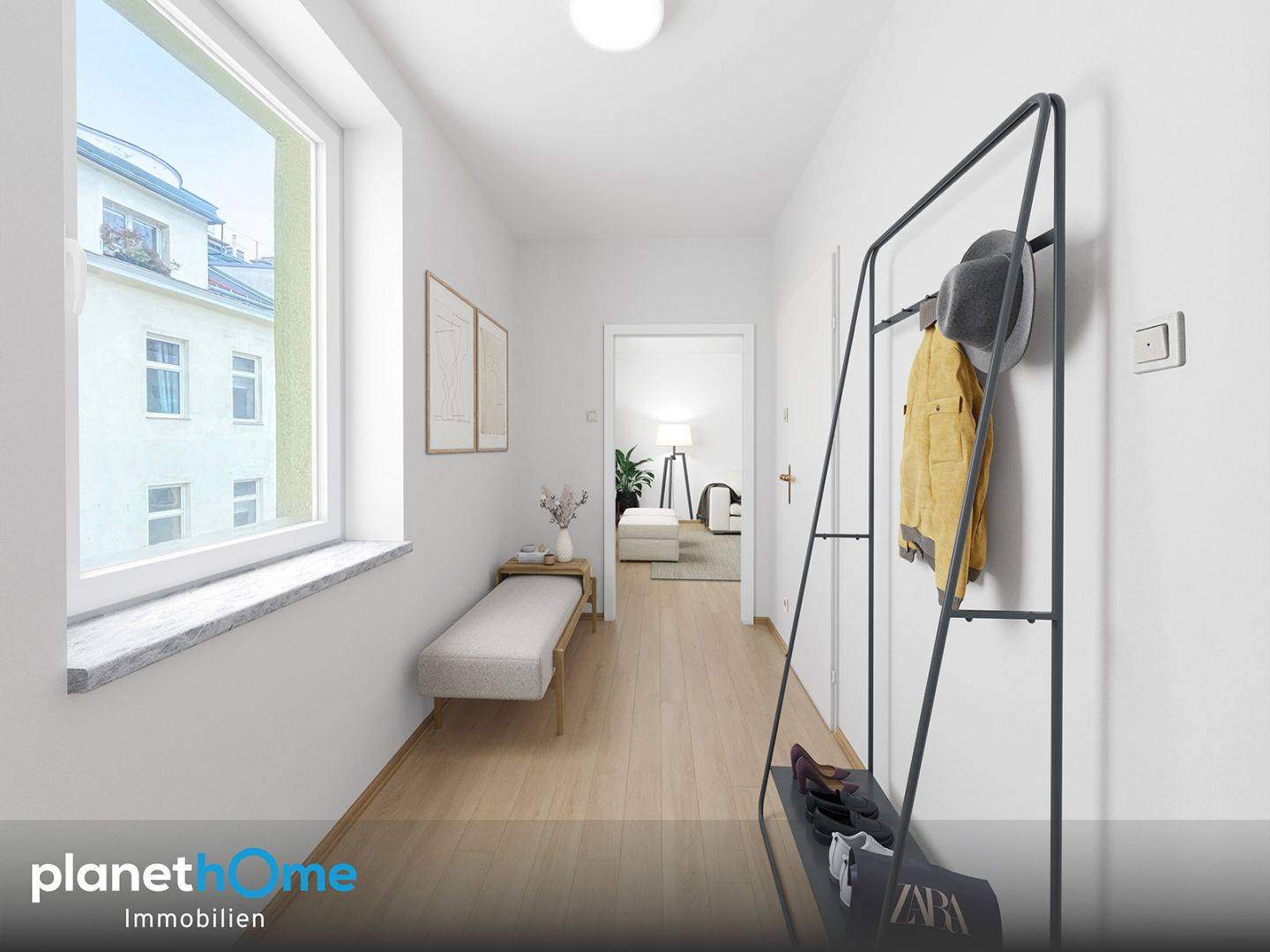 Bright apartment near U2 Taborstraße with separate kitchen