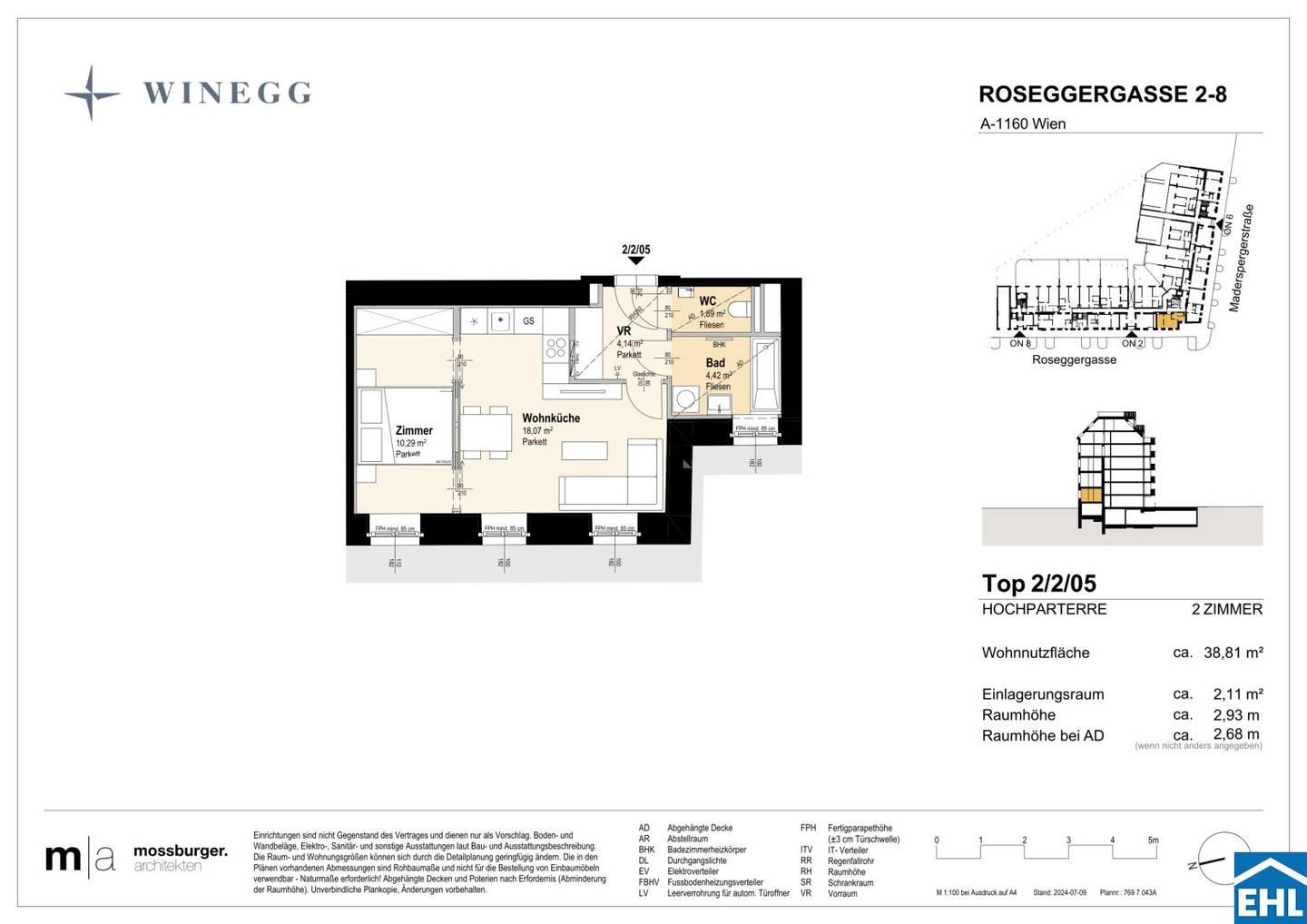 Vorsorgewohnung nahe U3 Stationen Terrasse DGNB Gold