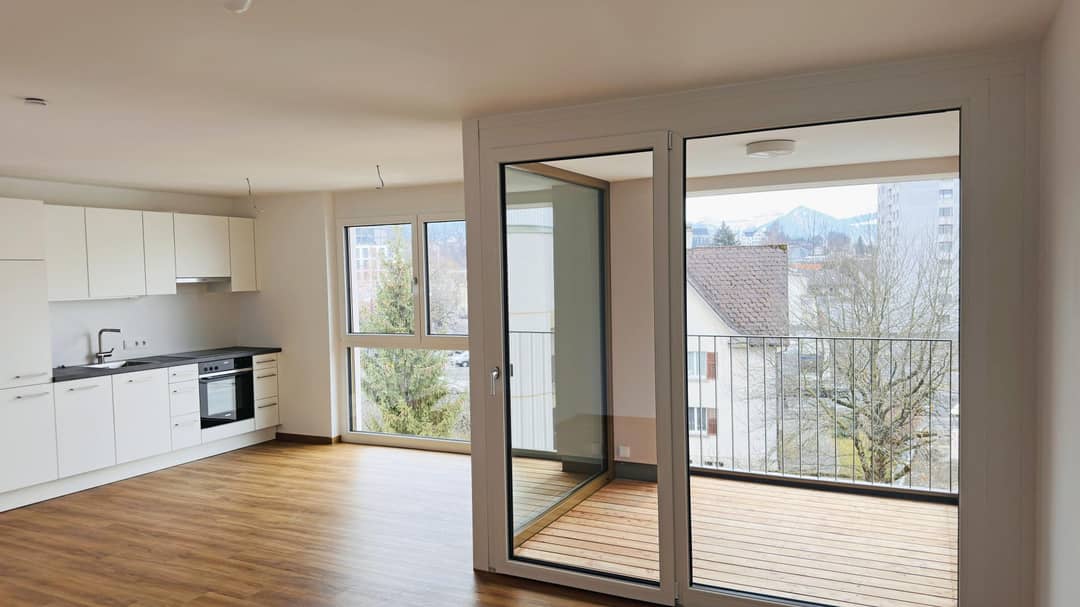 Newly built top floor apartment with loggia