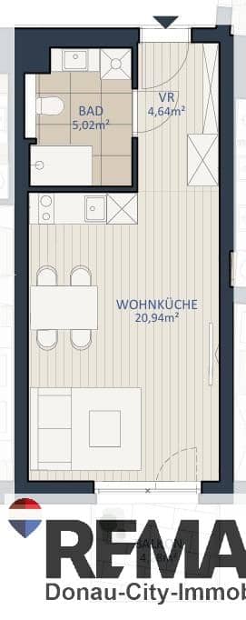 Wohnung West facing balcony First occupancy Two Step