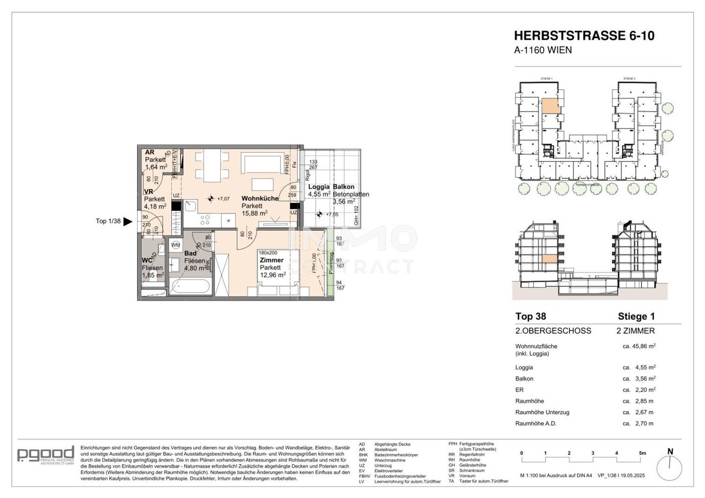 Apartment new build with loggia at Arik Brauer Park