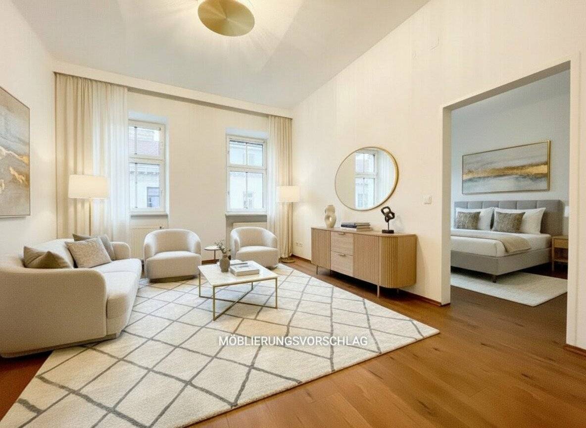 Wohnung near Augarten bright with separate kitchen