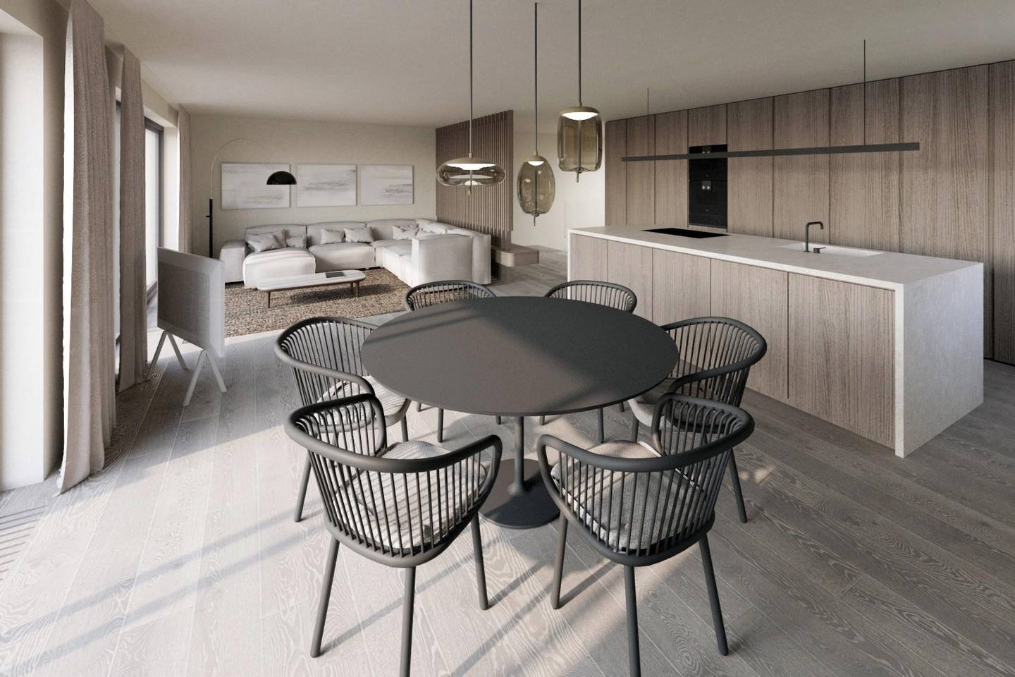 Penthouse with two terraces and wide view