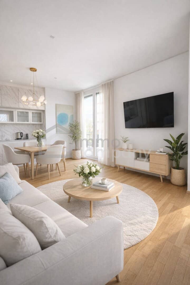 Apartment with 15 m² balcony and rooftop pool