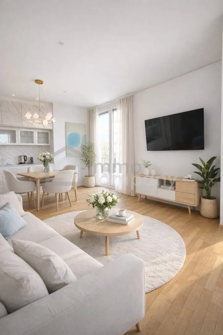 Apartment with 15 m² balcony and rooftop pool