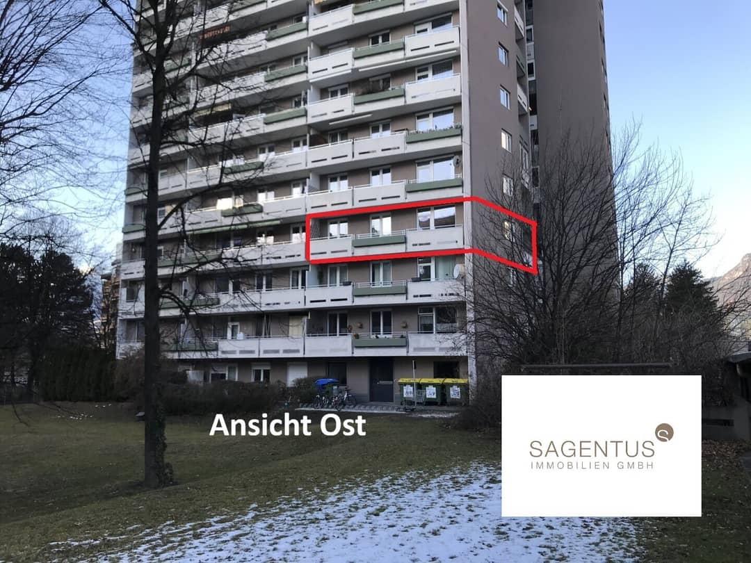 Großzügige 3-Zimmer-Wohnung in Innsbruck-Neu-Arzl mit zwei Balkonen