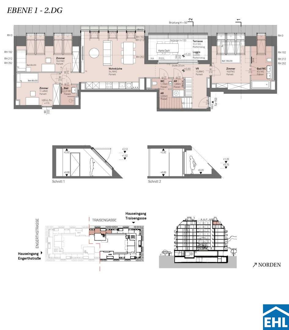 Luxurious above the rooftops of Vienna: top-floor apartments and penthouses