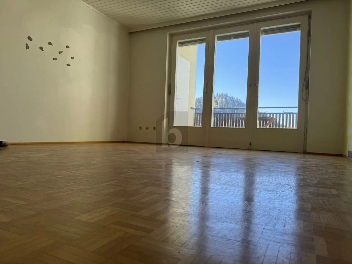 Bright apartment with view to Schlossberg and pool opposite