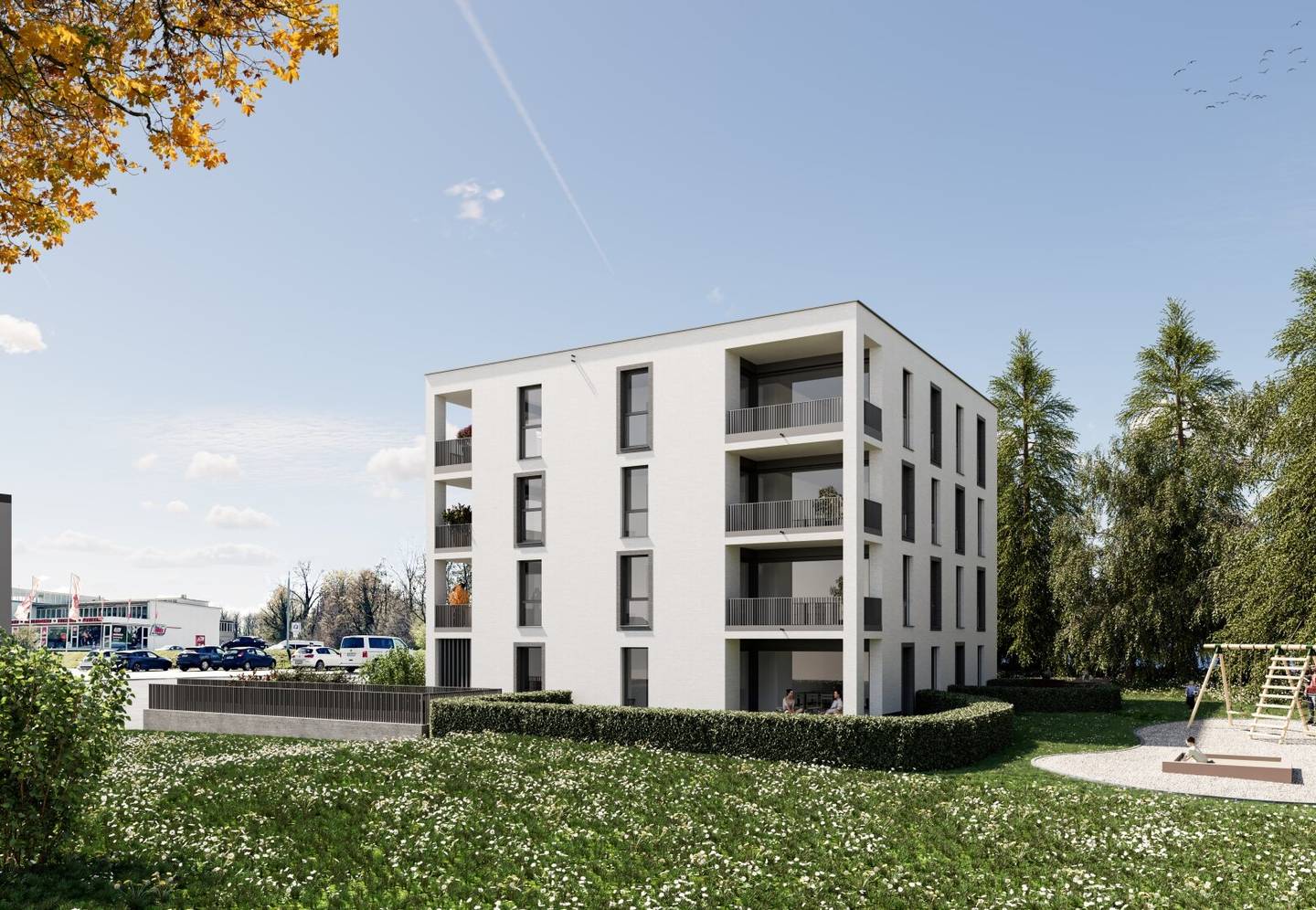 Apartment near Lake Constance with two terraces