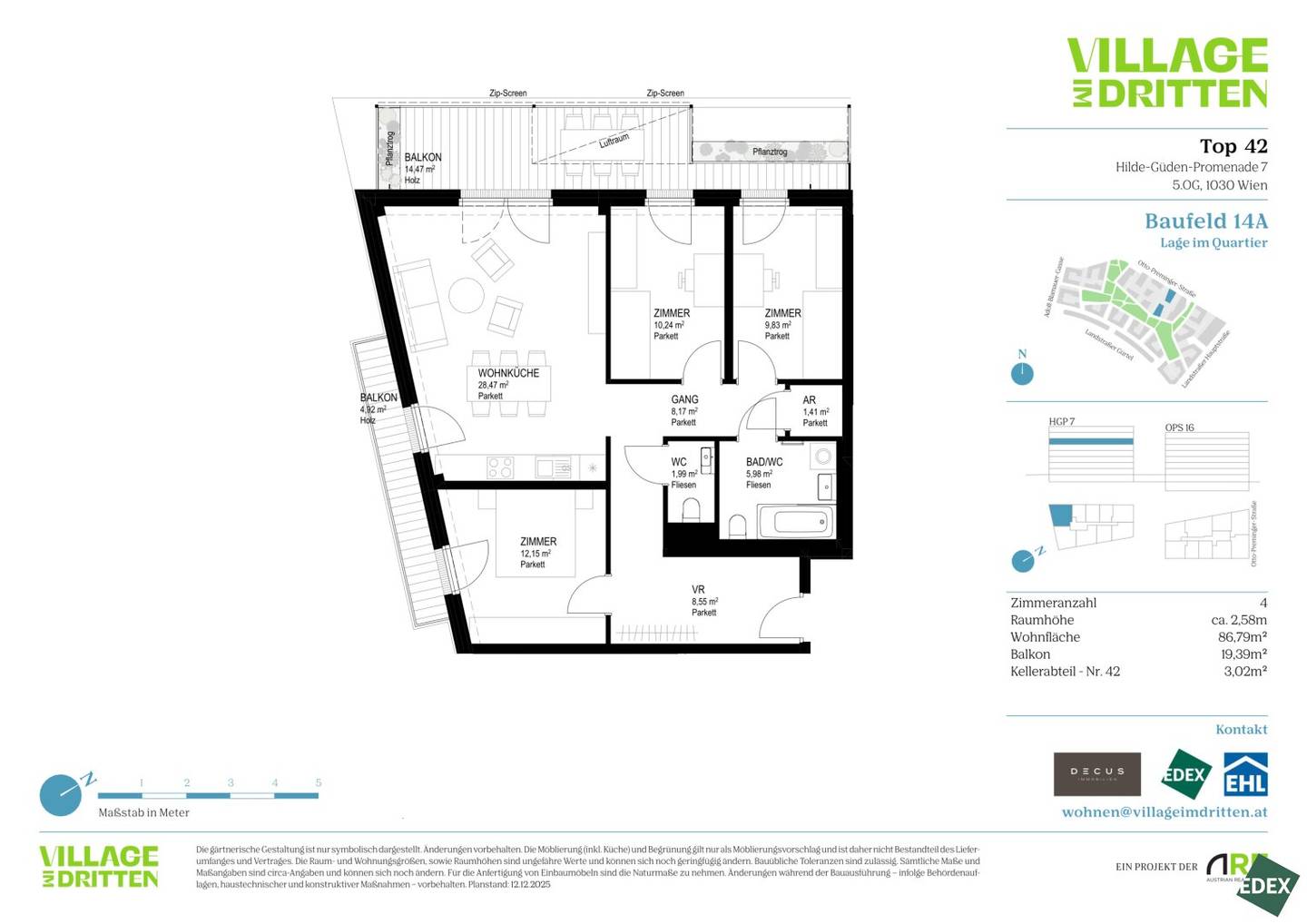 VILLAGE IM DRITTEN | 4-Room Apartment