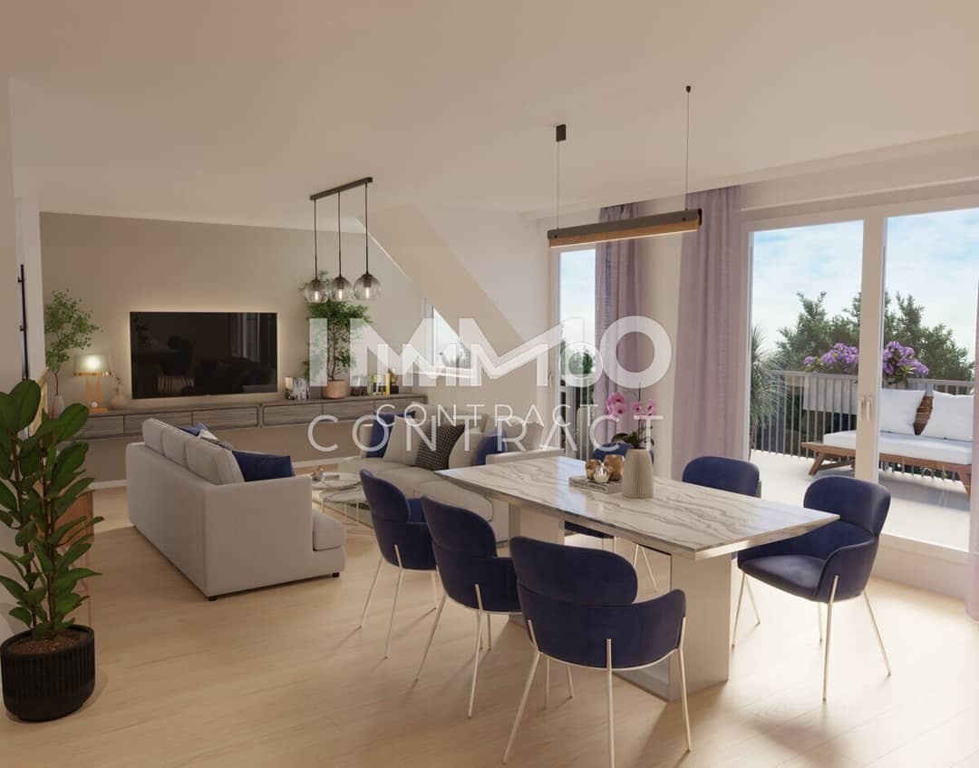 Commission free apartment green 4 rooms balconies